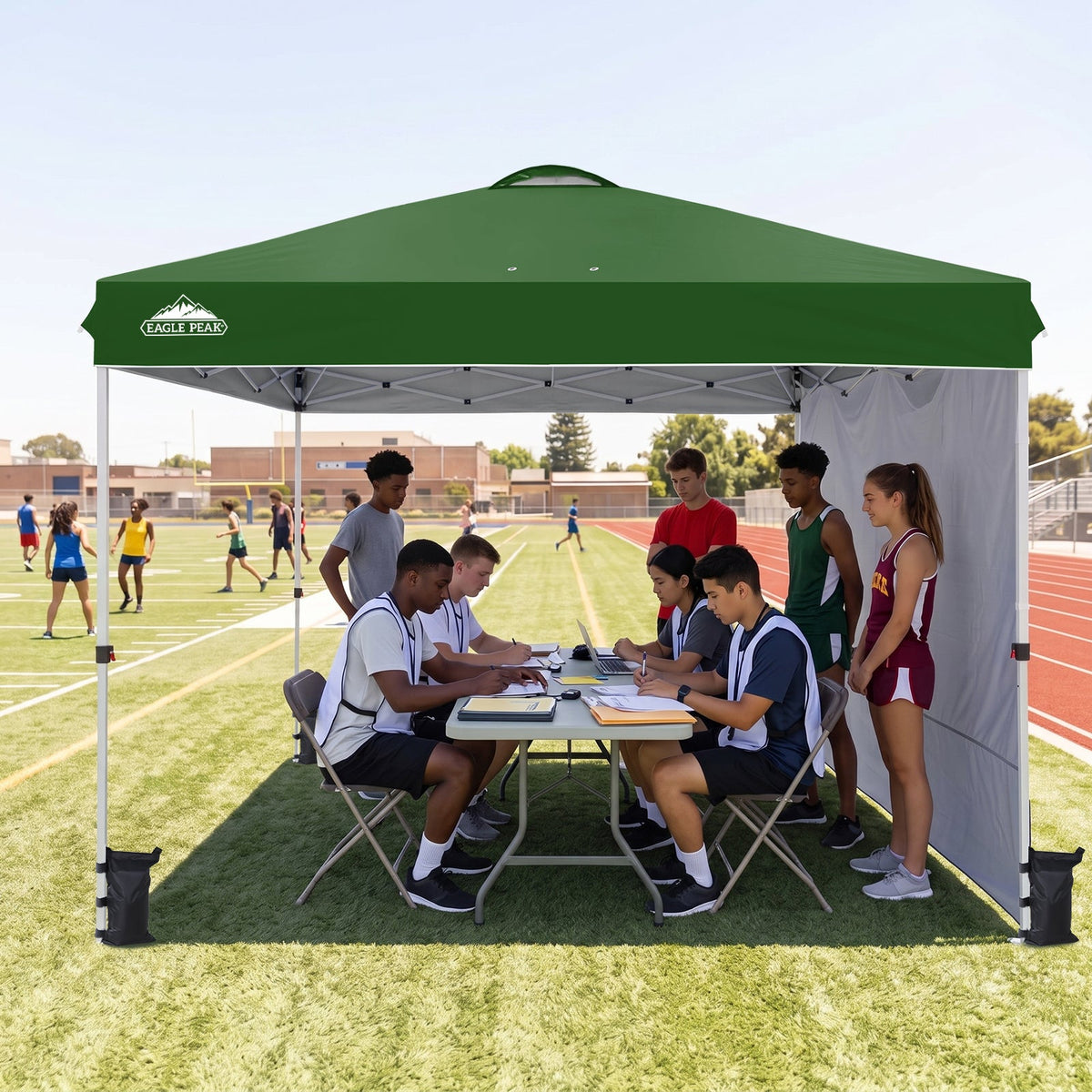12x12 Pop Up Canopy Tent with 1 Sidewall - Eagle Peak®