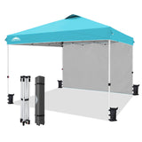12x12 Pop Up Canopy Tent with 1 Sidewall - Eagle Peak®