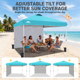 12x12 Pop Up Canopy Tent with 1 Sidewall - Eagle Peak®