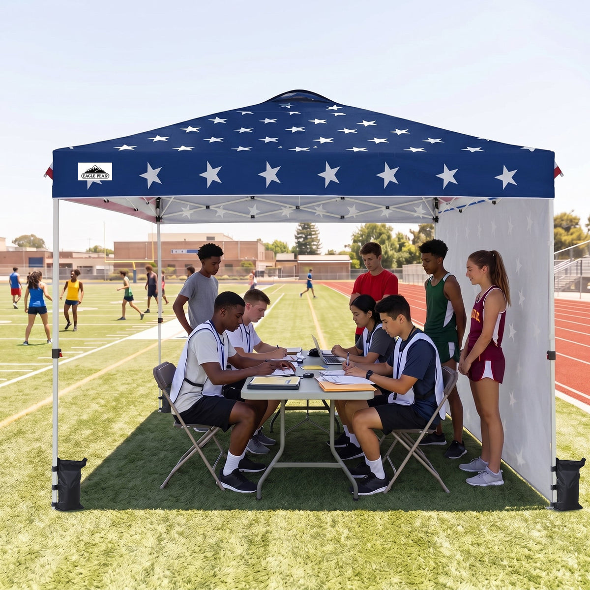 12x12 Pop Up Canopy Tent with 1 Sidewall - Eagle Peak®