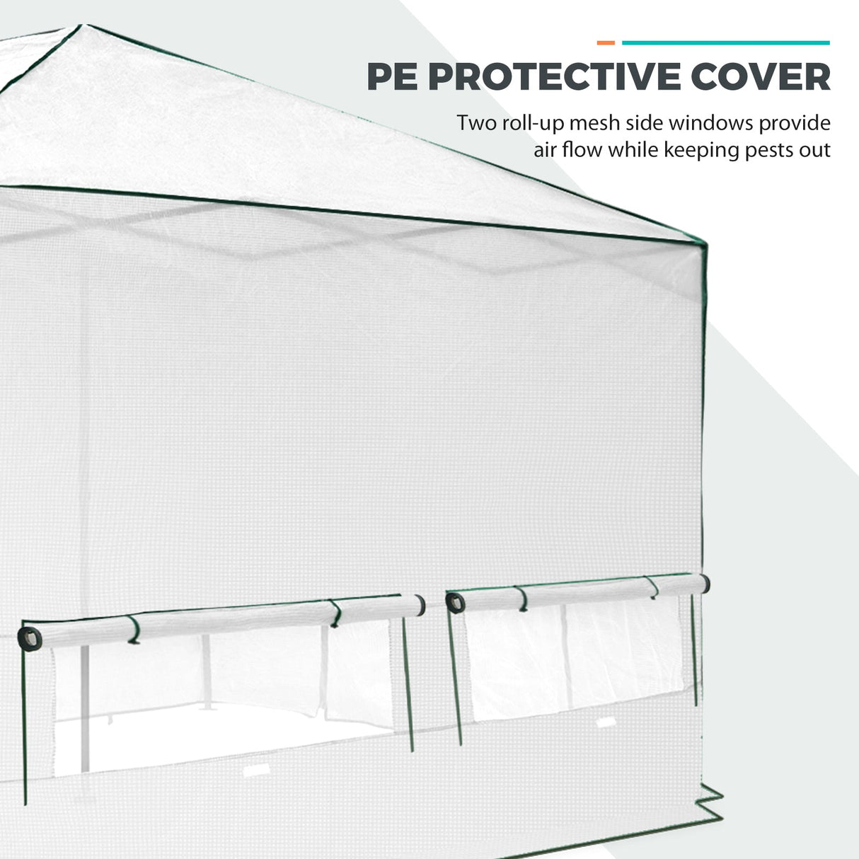 12x8 Pop Up Replacement Greenhouse Cover (GH96 - GRN - AZ - SP017) - Eagle Peak Canopy and Outdoor Products