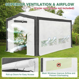 12X8 Replacement Top cover of Walk in Greenhouse with Polyester Reinforced Corners - Eagle Peak Custom Canopy Tent