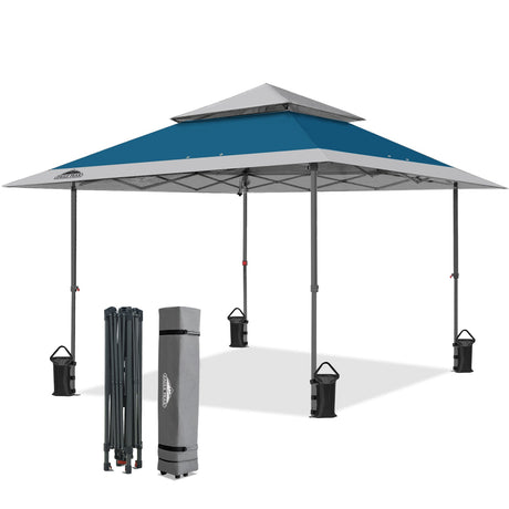 13x13 Pop Up Canopy Tent, Auto Extended Eaves - Eagle Peak®