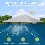 13x13 Pop Up Canopy Tent, Auto Extended Eaves - Eagle Peak®