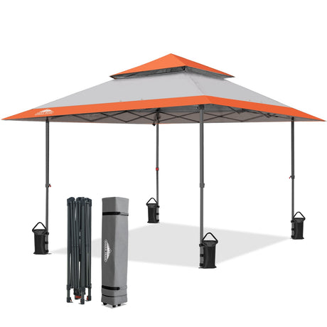 13x13 Pop Up Canopy Tent, Auto Extended Eaves - Eagle Peak®