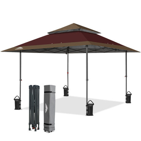 13x13 Pop Up Canopy Tent, Auto Extended Eaves - Eagle Peak®