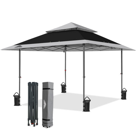 13x13 Pop Up Canopy Tent, Auto Extended Eaves - Eagle Peak®