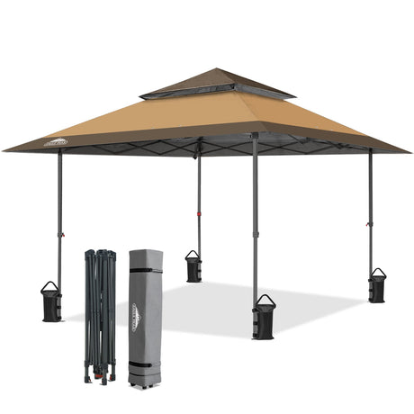 13x13 Pop Up Canopy Tent, Auto Extended Eaves - Eagle Peak®