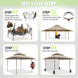 13x13 Pop Up Canopy Tent Sidewall, Extended Eaves - Eagle Peak®