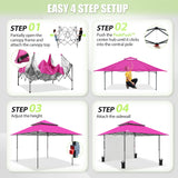 13x13 Pop Up Canopy Tent With Sidewall - Eagle Peak®