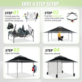 13x13 Pop Up Canopy Tent With Sidewall - Eagle Peak®