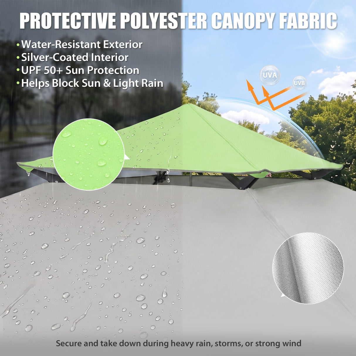 13x13 Pop Up Canopy Tent With Sidewall - Eagle Peak®