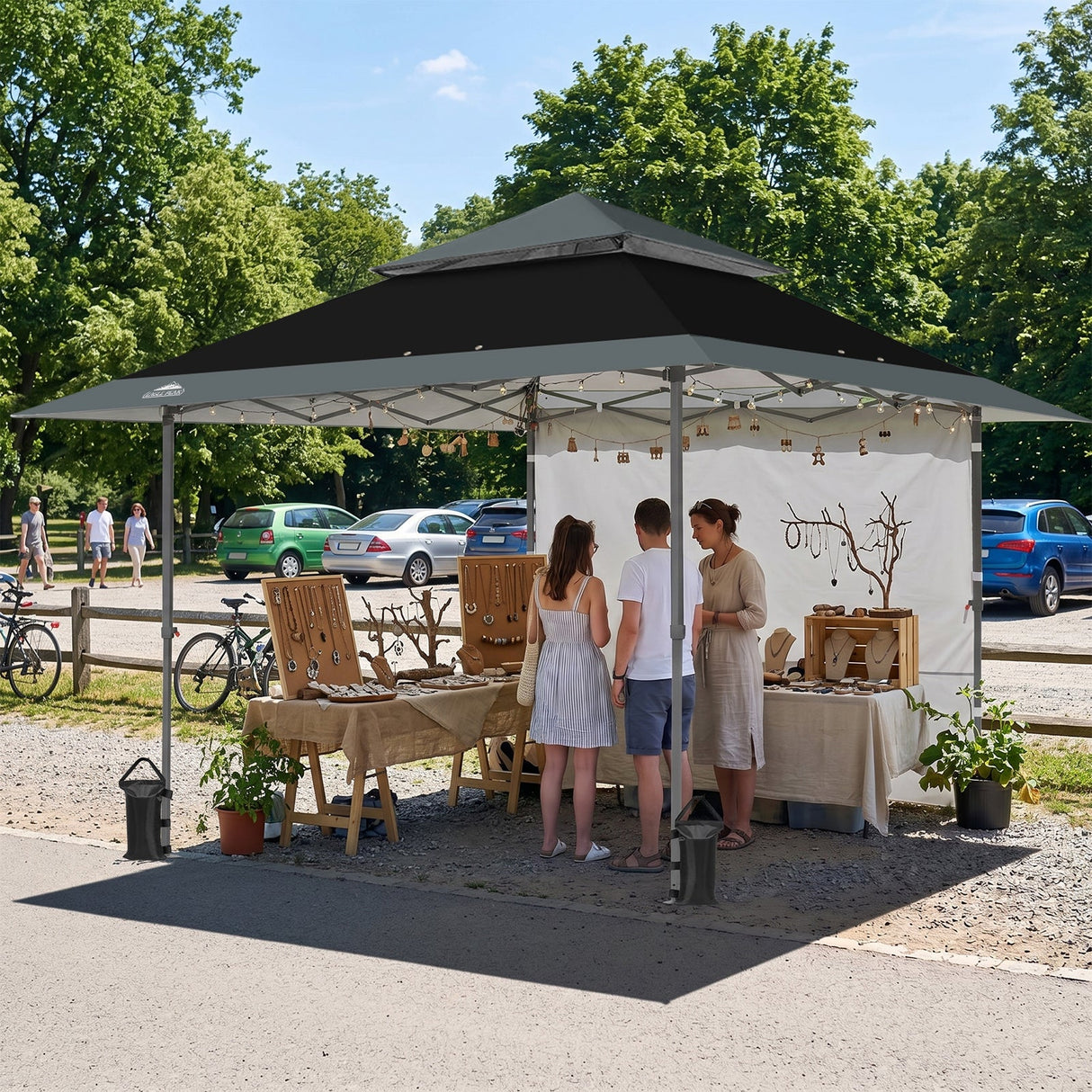 13x13 Pop Up Canopy Tent With Sidewall - Eagle Peak®