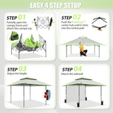 13x13 Pop Up Canopy Tent With Sidewall - Eagle Peak®