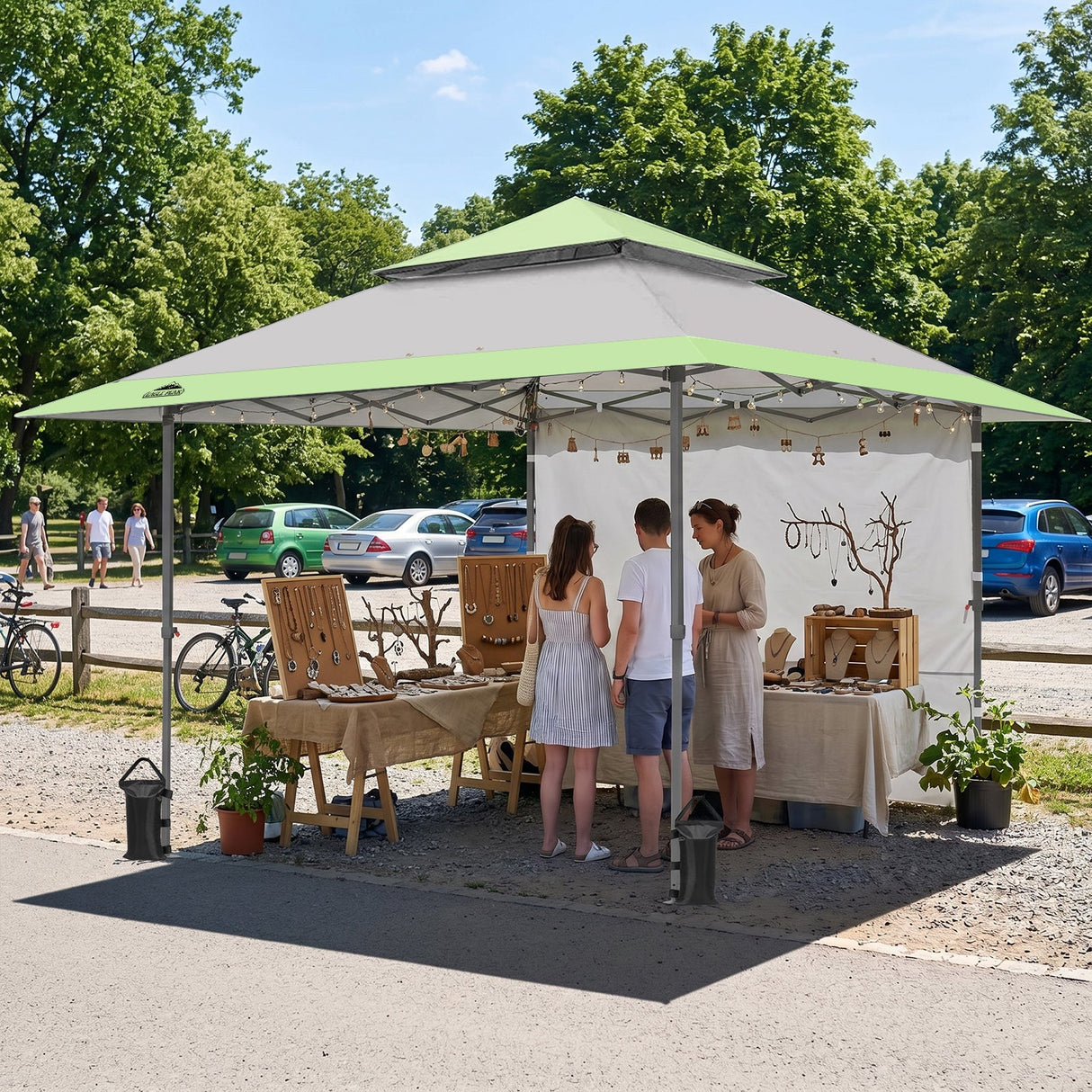 13x13 Pop Up Canopy Tent With Sidewall - Eagle Peak®