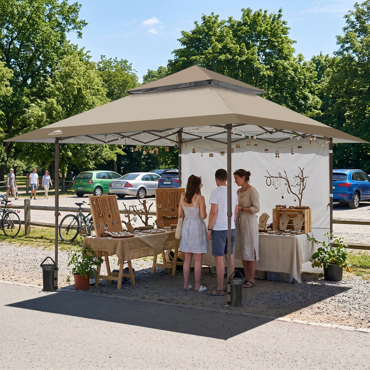 13x13 Pop Up Canopy Tent With Sidewall - Eagle Peak®