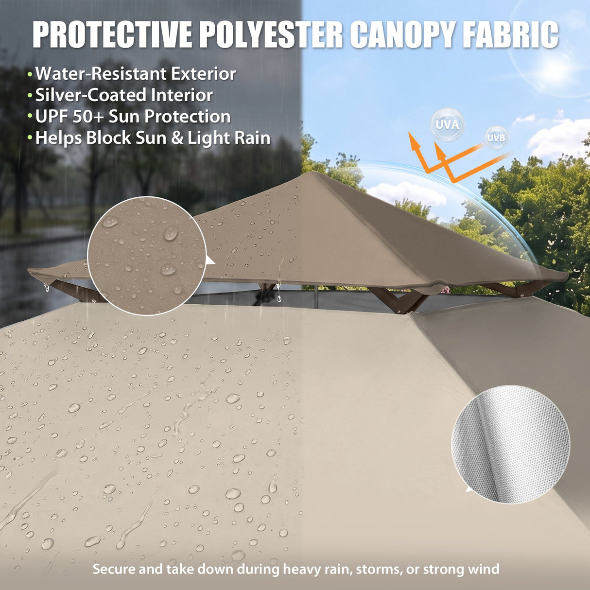 13x13 Pop Up Canopy Tent With Sidewall - Eagle Peak®