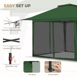 13x13 Pop Up Gazebo with Netting w/ 169 sqft of Shade - Eagle Peak Custom Canopy Tent