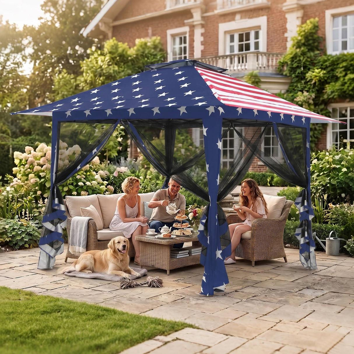 13x13 Pop Up Gazebo with Netting w/ 169 sqft of Shade - Eagle Peak®