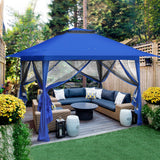 13x13 Pop Up Gazebo with Netting w/ 169 sqft of Shade - Eagle Peak Custom Canopy Tent