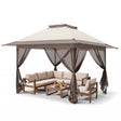 13x13 Pop Up Gazebo with Netting w/ 169 sqft of Shade - Eagle Peak®