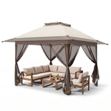 13x13 Pop Up Gazebo with Netting w/ 169 sqft of Shade - Eagle Peak®