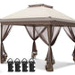 13x13 Pop Up Gazebo with Netting w/ 169 sqft of Shade - Eagle Peak Custom Canopy Tent