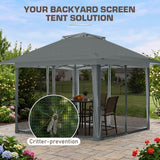 13x13 Pop Up Gazebo with Netting w/ 169 sqft of Shade - Eagle Peak®