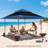13x13 Straight Leg Pop Up Canopy Tent with 169 sqft of Shade - Eagle Peak®