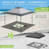 13x13 Straight Leg Pop Up Canopy Tent with 169 sqft of Shade - Eagle Peak®