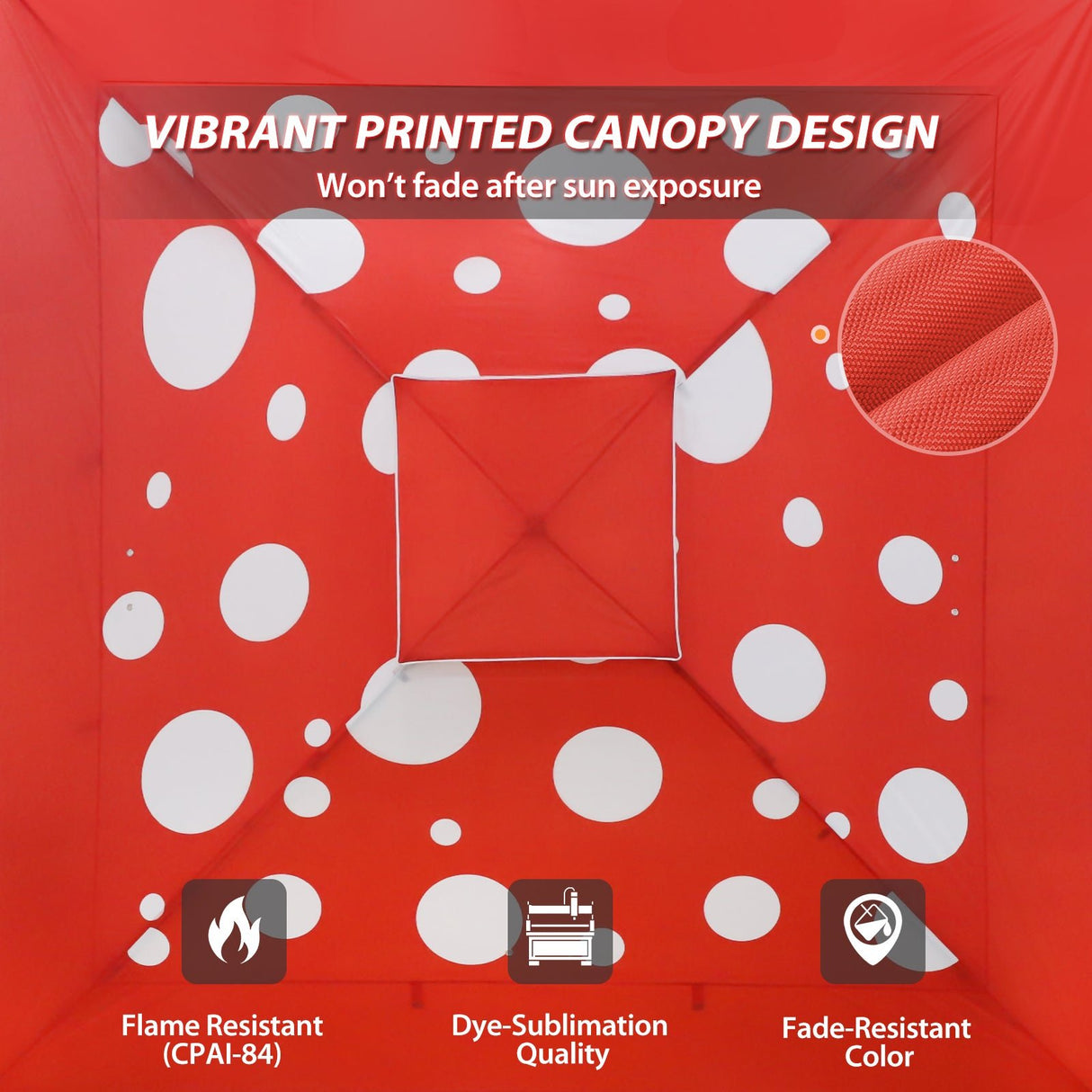 13x13 Straight Leg Pop Up Canopy Tent with 169 sqft of Shade - Eagle Peak