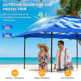 13x13 Straight Leg Pop Up Canopy Tent with 169 sqft of Shade - Eagle Peak