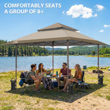13x13 Straight Leg Pop Up Canopy Tent with 169 sqft of Shade - Eagle Peak®