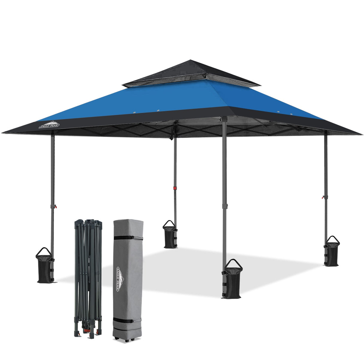 13x13 Straight Leg Pop Up Canopy Tent with 169 sqft of Shade - Eagle Peak®