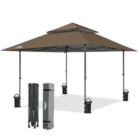 13x13 Straight Leg Pop Up Canopy Tent with 169 sqft of Shade - Eagle Peak®