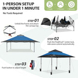 13x13 Straight Leg Pop Up Canopy Tent with 169 sqft of Shade - Eagle Peak®
