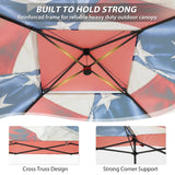 13x13 Straight Leg Pop Up Canopy Tent with 169 sqft of Shade - Eagle Peak
