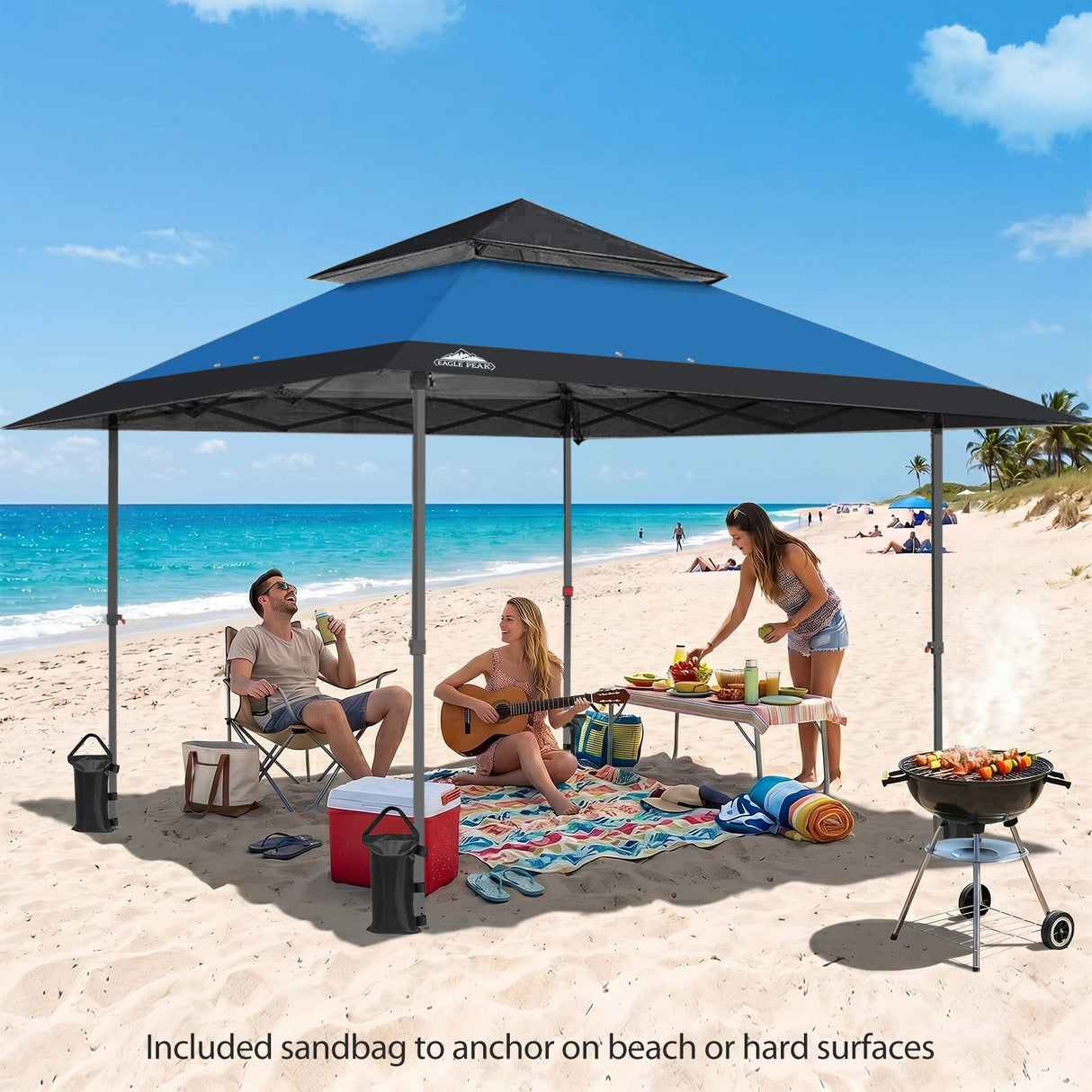13x13 Straight Leg Pop Up Canopy Tent with 169 sqft of Shade - Eagle Peak®