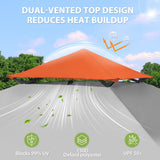 13x13 Straight Leg Pop Up Canopy Tent with 169 sqft of Shade - Eagle Peak®