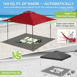 13x13 Straight Leg Pop Up Canopy Tent with 169 sqft of Shade - Eagle Peak®