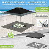 13x13 Straight Leg Pop Up Canopy Tent with 169 sqft of Shade - Eagle Peak®