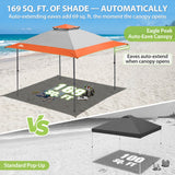 13x13 Straight Leg Pop Up Canopy Tent with 169 sqft of Shade - Eagle Peak®
