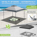 13x13 Straight Leg Pop Up Canopy Tent with 169 sqft of Shade - Eagle Peak®