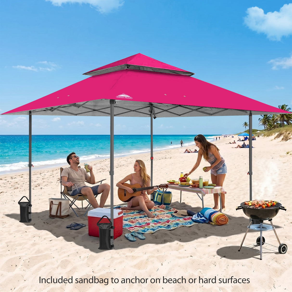 13x13 Straight Leg Pop Up Canopy Tent with 169 sqft of Shade - Eagle Peak®