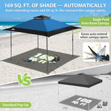 13x13 Straight Leg Pop Up Canopy Tent with 169 sqft of Shade - Eagle Peak®