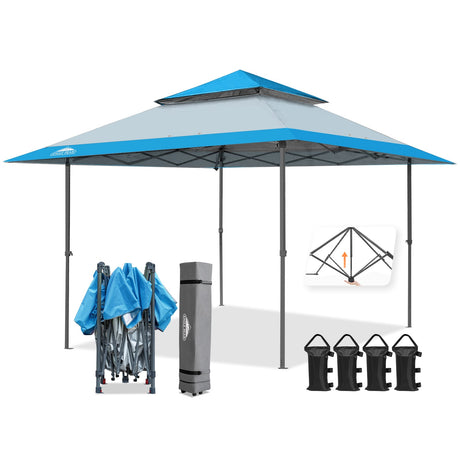 13x13 Straight Leg Pop Up Canopy Tent with 169 sqft of Shade - Eagle Peak Custom Canopy Tent