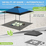 13x13 Straight Leg Pop Up Canopy Tent with 169 sqft of Shade - Eagle Peak®