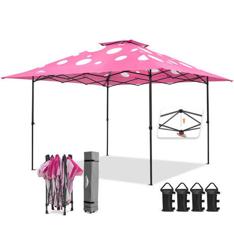 13x13 Straight Leg Pop Up Canopy Tent with 169 sqft of Shade - Eagle Peak