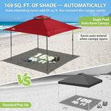 13x13 Straight Leg Pop Up Canopy Tent with 169 sqft of Shade - Eagle Peak®