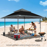 13x13 Straight Leg Pop Up Canopy Tent with 169 sqft of Shade - Eagle Peak®